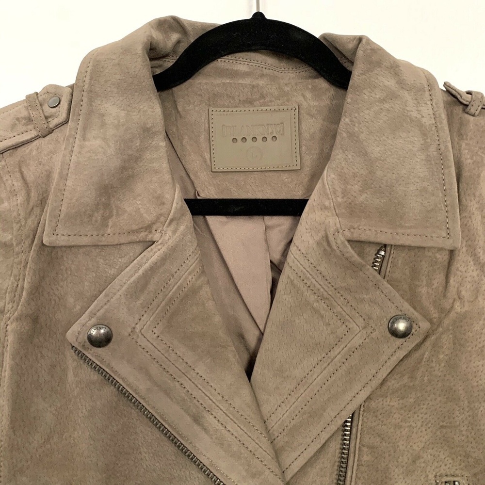 BLANKNYC Brown Suede Leather Moto Jacket - Picture 3 of 8